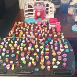 Shopkins Lot Of 170 +  Gumball Machine  Stove & Figures