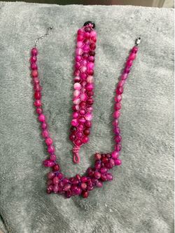 Collar con pulso piedrasnyevo preciosas originales