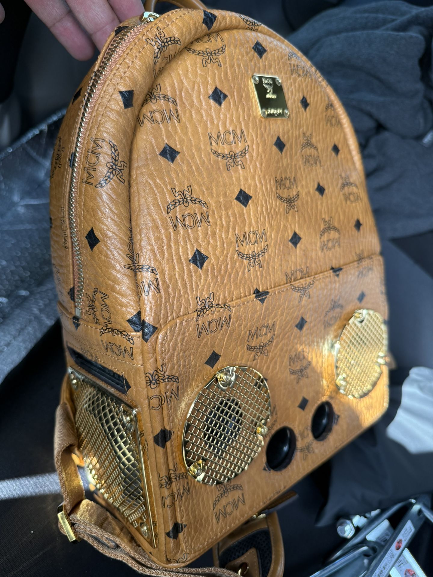 Mcm Bag With bluetooth Speakers