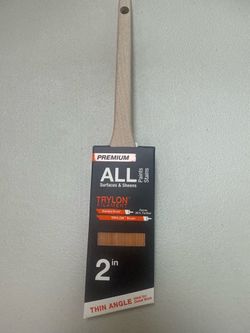 NEW Premium 2" Trylon Thin Angle Paint Brush (All Paints & Stains)
