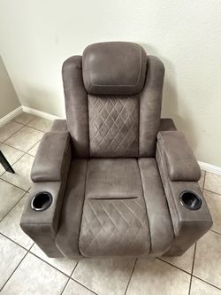 Gray modern recliners