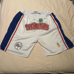 Pre owned Just Do It Philadelphia 76ers Shorts for Men
