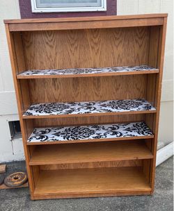 Wooden bookcase