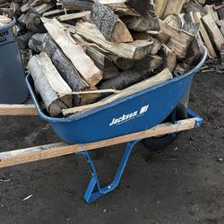 Firewood For Sale Wheel barrow or trash can full