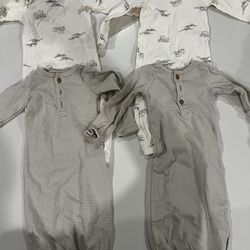 Newborn night gown sleepers