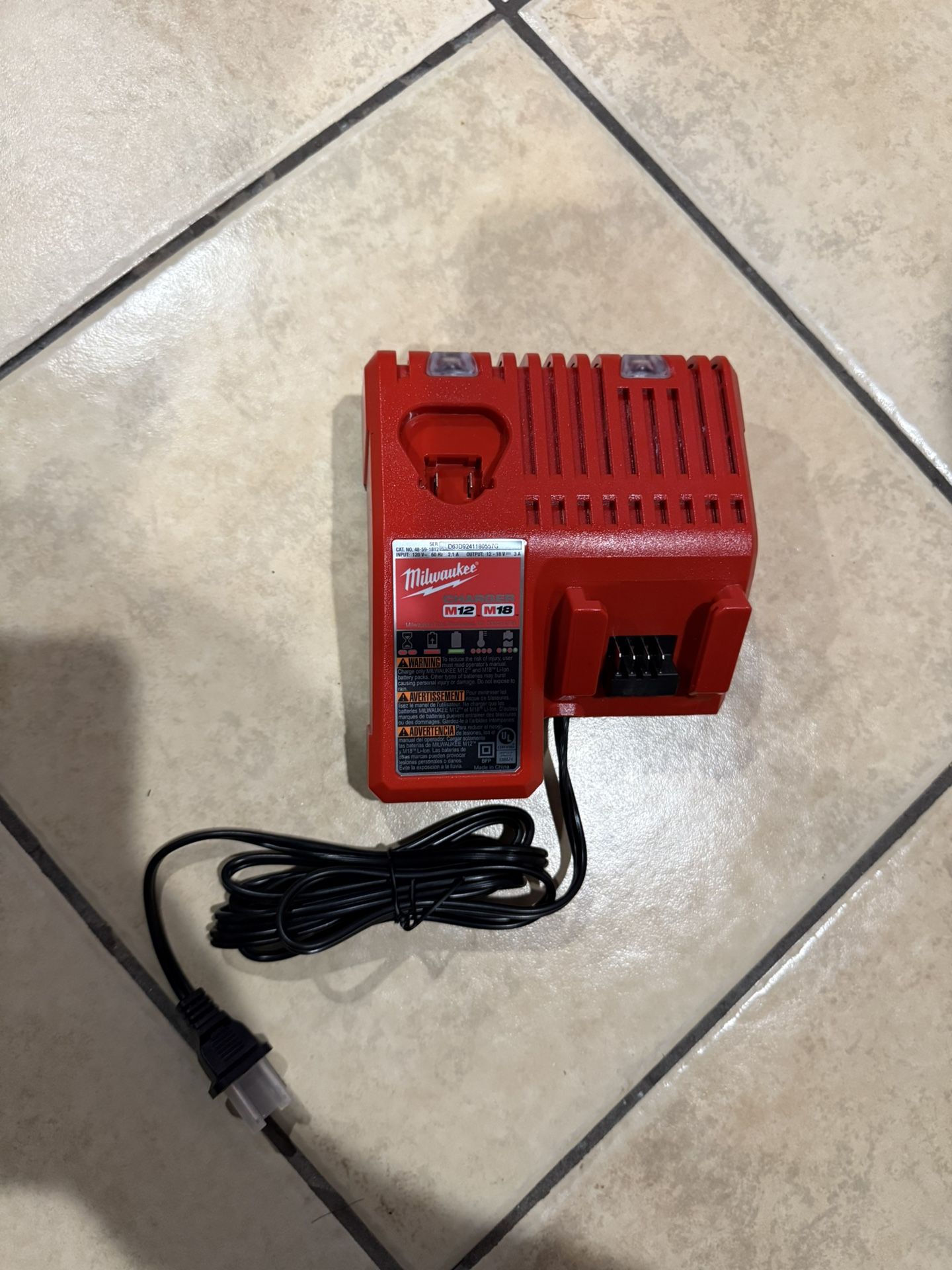 Milwaukee Charger M12/m18