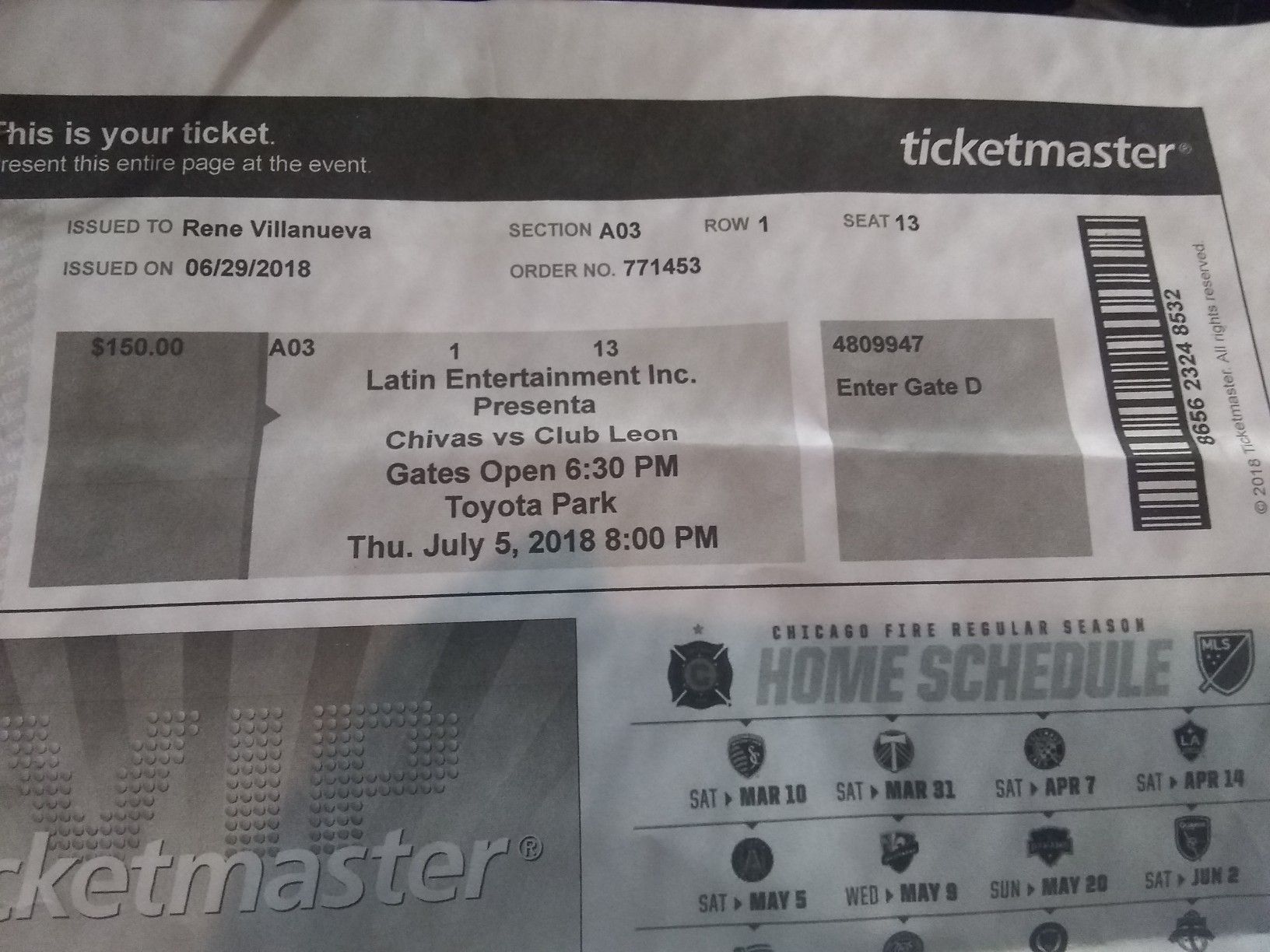 Boletos para manana Chivas vs Leon Toyota park