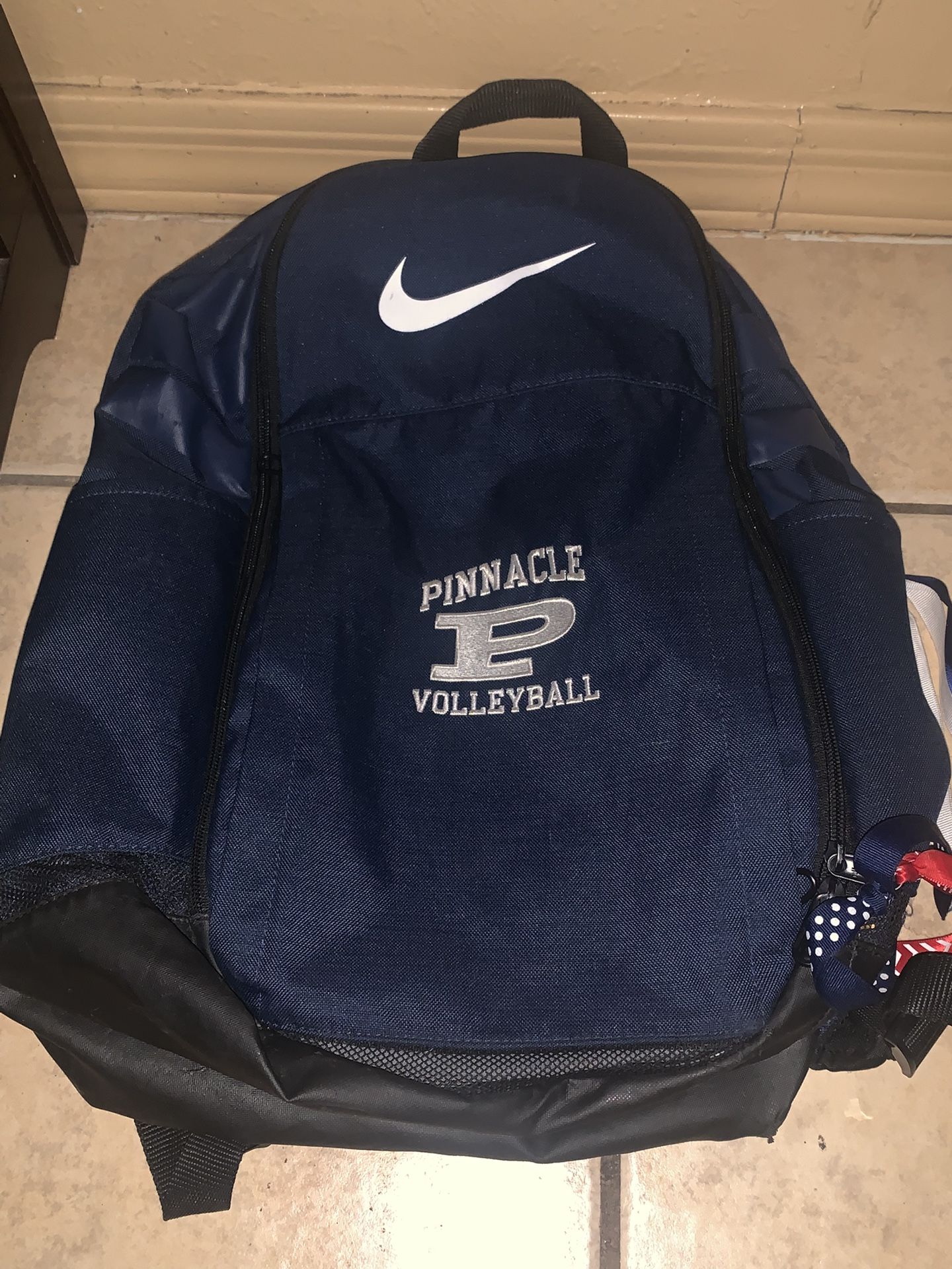 Large Black And Dark Blue Nike Backpack