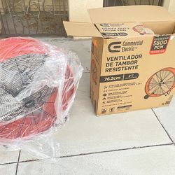 Commercial Electric 30 in. Heavy Duty 2-Speed Direct Drive Drum Fan