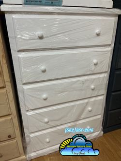White jumbo pinewood cajonera Comoda de Pino Nuevo new