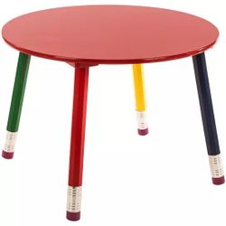 Colorful pencil toddler table