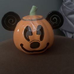 Mickey Mouse Small  Pumpkin Tealight Candle Holder