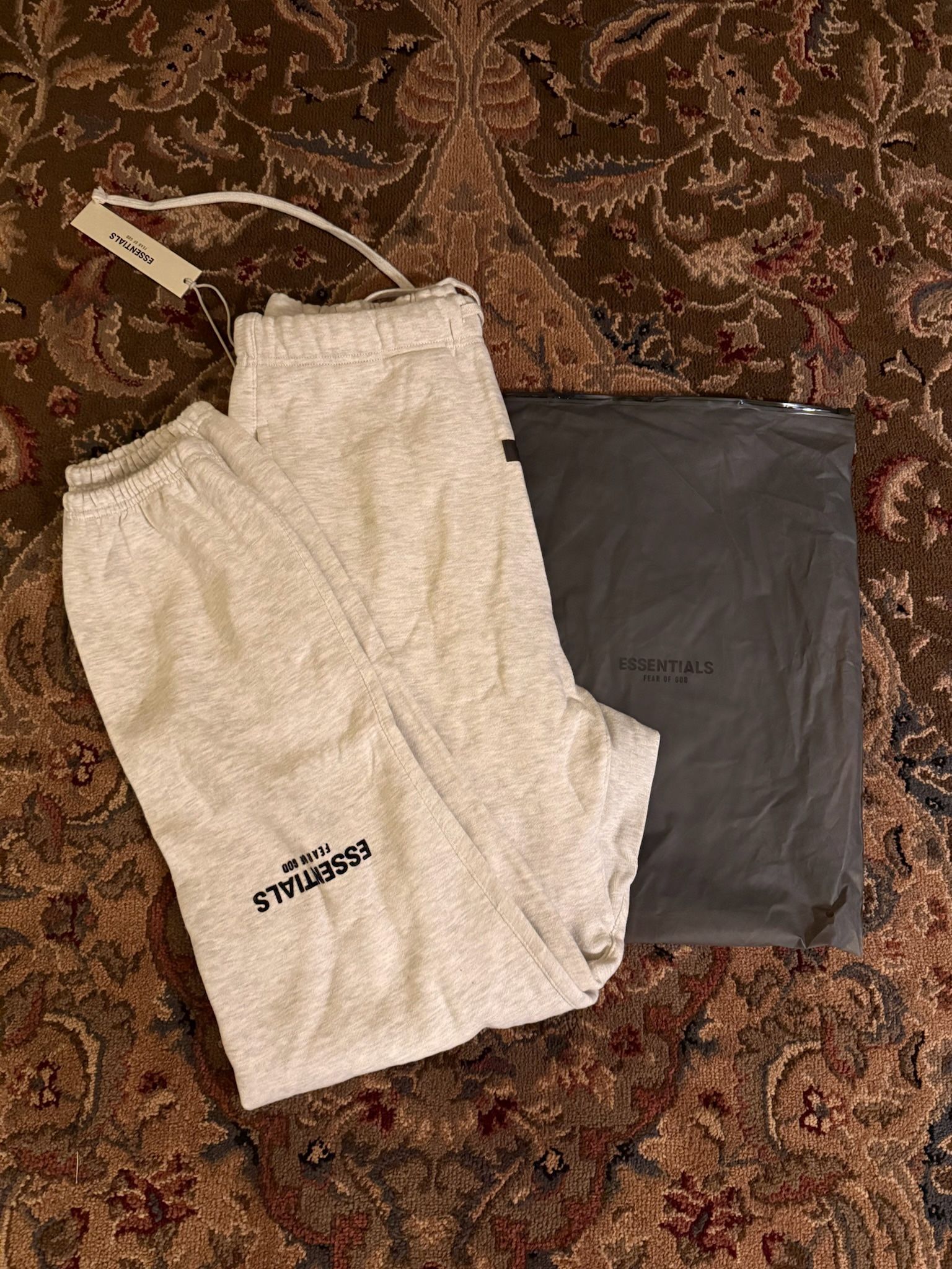 Fear of God Essentials Sweatpants 'Light Oatmeal' - Size Medium - Brand New