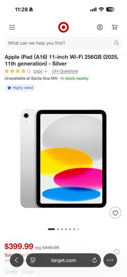 10th generation iPad mint condition