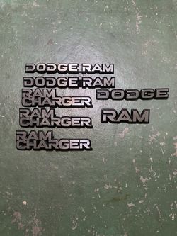 Dodge Ram Charger, 1987 Factory Emblems.