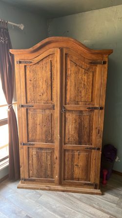 Southwestern Rustic Pine Armoir