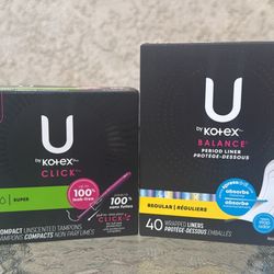 U By Kotex Tampons & Period Liners Bundle