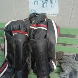 Venom leg leather and jacket