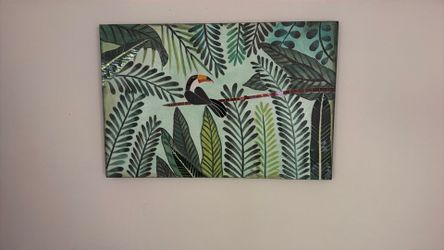 Vibrant Tropical Toucan Canvas Wall Art