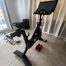 Peloton Bike with Cycling Shoes