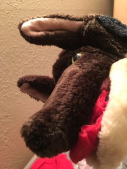 Wolf or Dog hand puppet Childs Plush hand toy