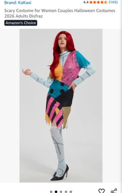 Women's Nightmare Before Christmas Inspired Sally Costume, L