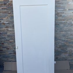 36 in. x 80 in. 1 Panel Lincoln Park Primed Solid Core Composite Interior Door Slab