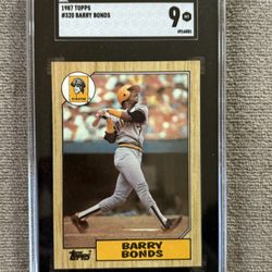 1987 Topps - Barry Bonds #320 (RC) Graded SGC 9 Rookie Card NR -MINT Mint