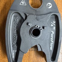 RIDGID 72568 3/4" PureFlow Mini Series Press Jaw for RP 115 Mini Press Tool 