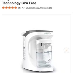 AquaTru Carafe Alkaline Water Purifier 