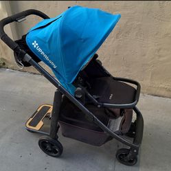 UPPAbaby CRUZ Stroller w/ Piggyback Board + Britax Organizer