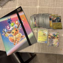 Pokemon Prismatic Binder & Card Lot