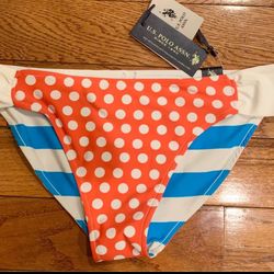 US Polo Assn. NWT Reversible Bikini Bottom size L