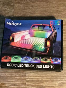 Nilight Truck Bed Light Strip RGB-IC LED Lights for Truck Bed Pickup Multi Dream Color DIY Music synchronous with APP and RF Remote Control 3PCS 60 in