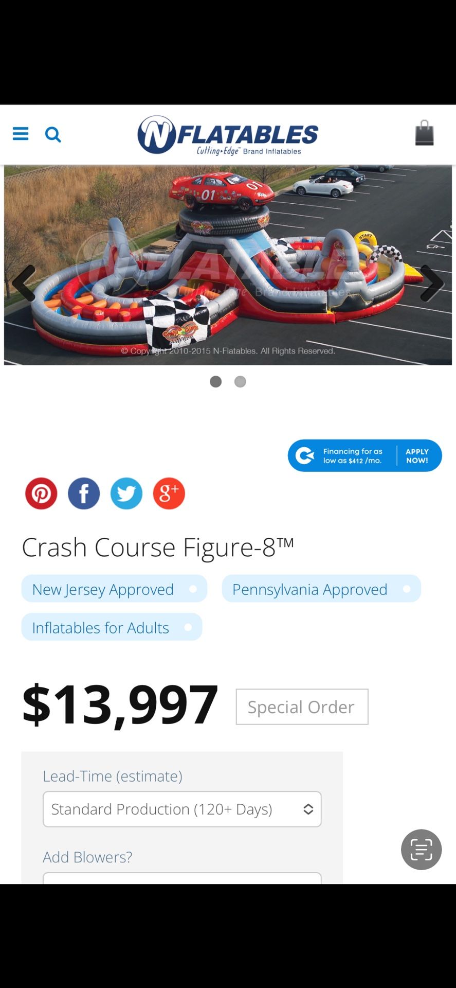 Figure 8 Inflatable Obstacle Course