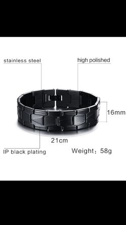 Black Stainless steel men's bracelet! Brand new amazing bracelet!!!! A must see!!!