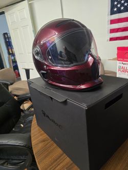 Ruroc Atlas 4.0 Carbon Helmet – Liquid Ruby (never worn+ 3 Visors)