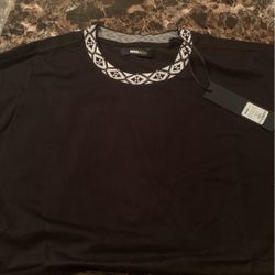 Aztech Neck Print  Tee Shirt