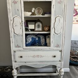 Antique Display Cabinet (no Glass Insert)