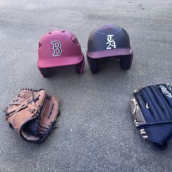 Baseball Helmets & Gloves