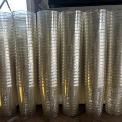 Plastic cups - 125 gold speckled cups