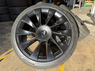 FREE DELIVERY (4) NEW Rims 20" Model Y Induction Style Wheels 5x114.3 Fits Y W/ Hankook 99%
