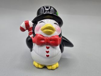 Vintage 1985 Morgan Union Wadding Company Tux Penguin Christmas Ornament 2.5"