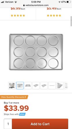 Commercial hamburger pans