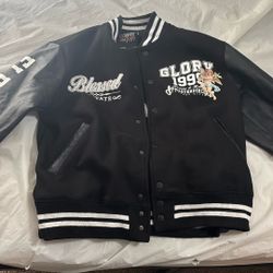 Black Letterman Jacket 