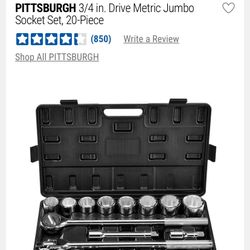 3/8 Metric Drive Jumbo Socket Set