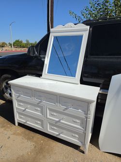 White dresser