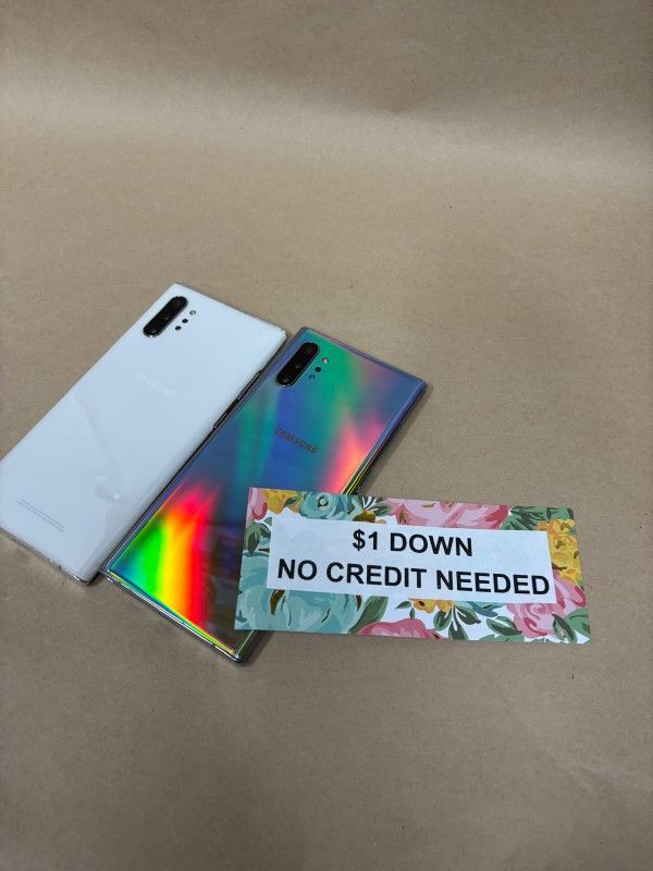 Samsung Galaxy Note 10 Plus - Only $1 Today Pay The Rest Later!