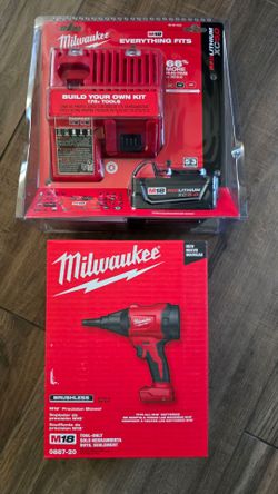 Milwaukee Mini Hand Blower & Charger bundle
