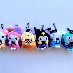 Sanrio Hello Kitty Halloween Plush Keychains